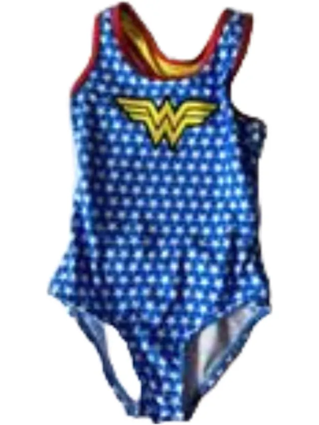 Zoggs badpak - wonderwoman - 4 jaar blauw