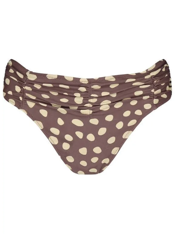 Barts high waist bikinibroekje Dauna bruin/ecru, foto 2