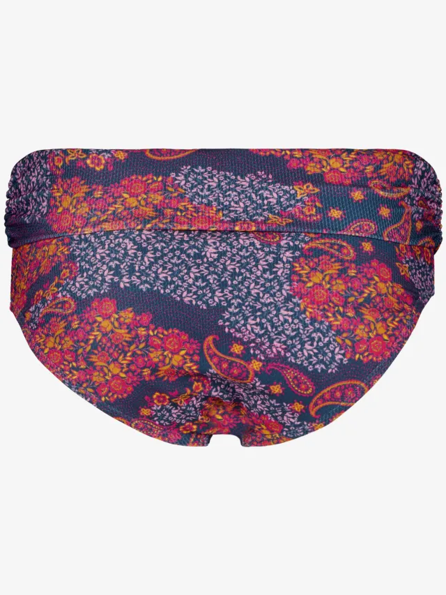 Osaga dames bikinibroekje met overslag print blauw