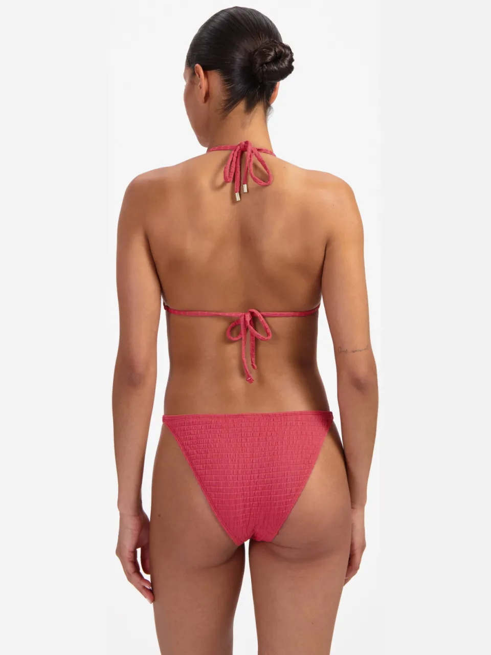 Beachlife bikinibroekje met textuur koraalrood, foto 6