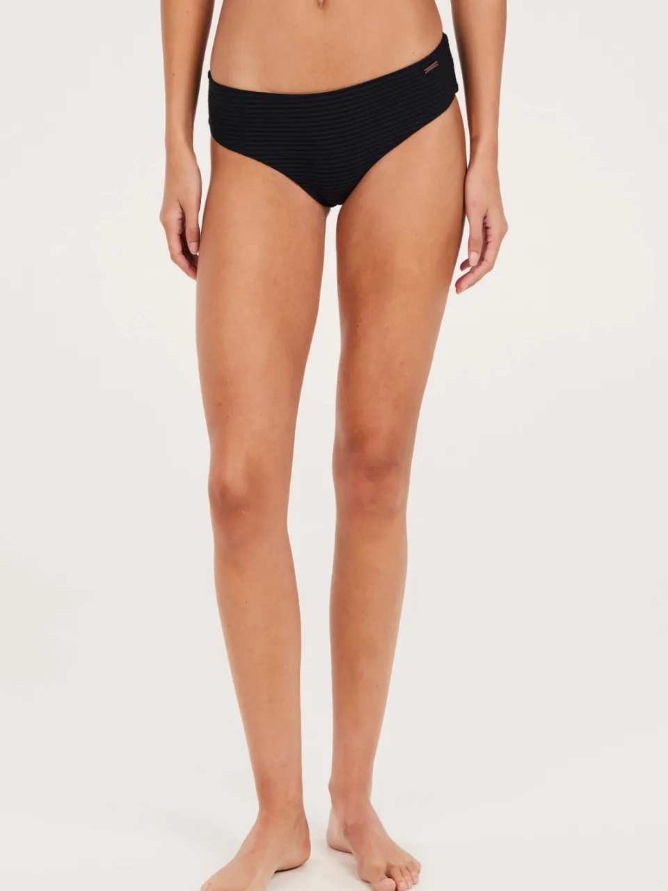 Protest hipster bikinibroekje MIXACTIONS met ribstructuur zwart True Black