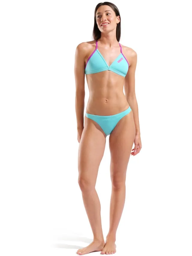 Arena Dames Bikini Broekje Team Solid Water Very Fuchsia [Groen]
