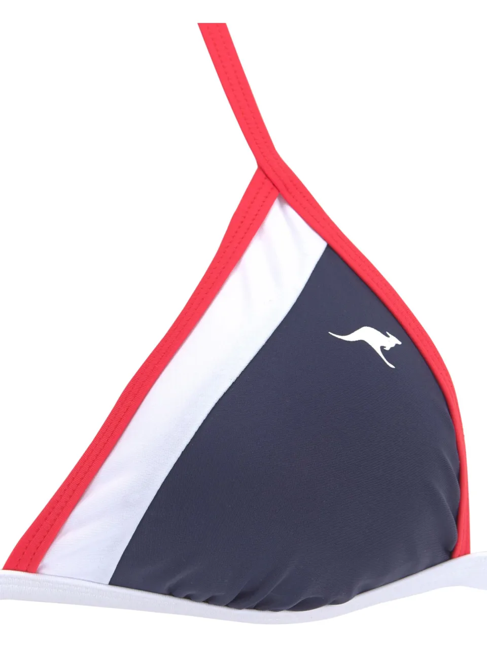 Triangelbikini marineblauw rood-wit, foto 3