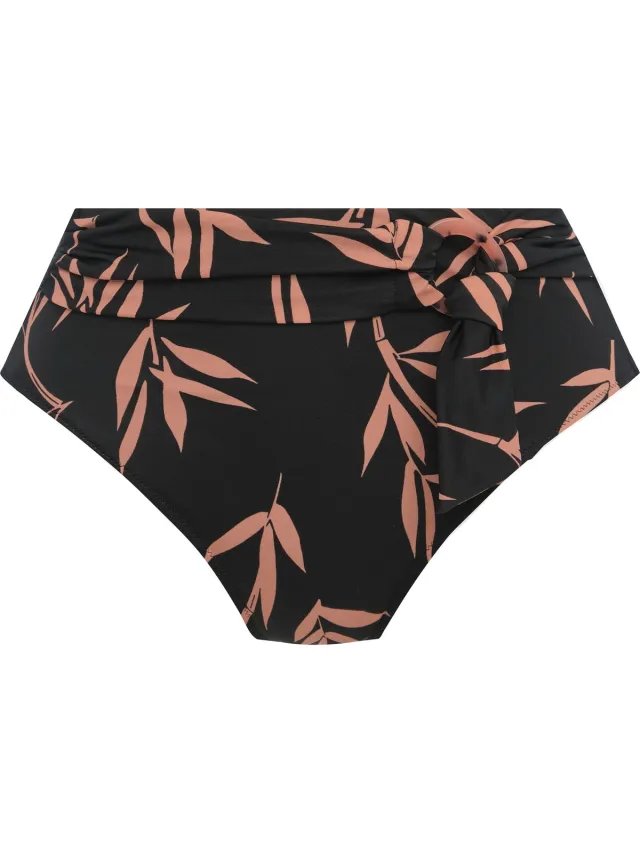 Fantasie Luna Bay Lacquered Black High Waist Bikini Brief FS502478 zwart