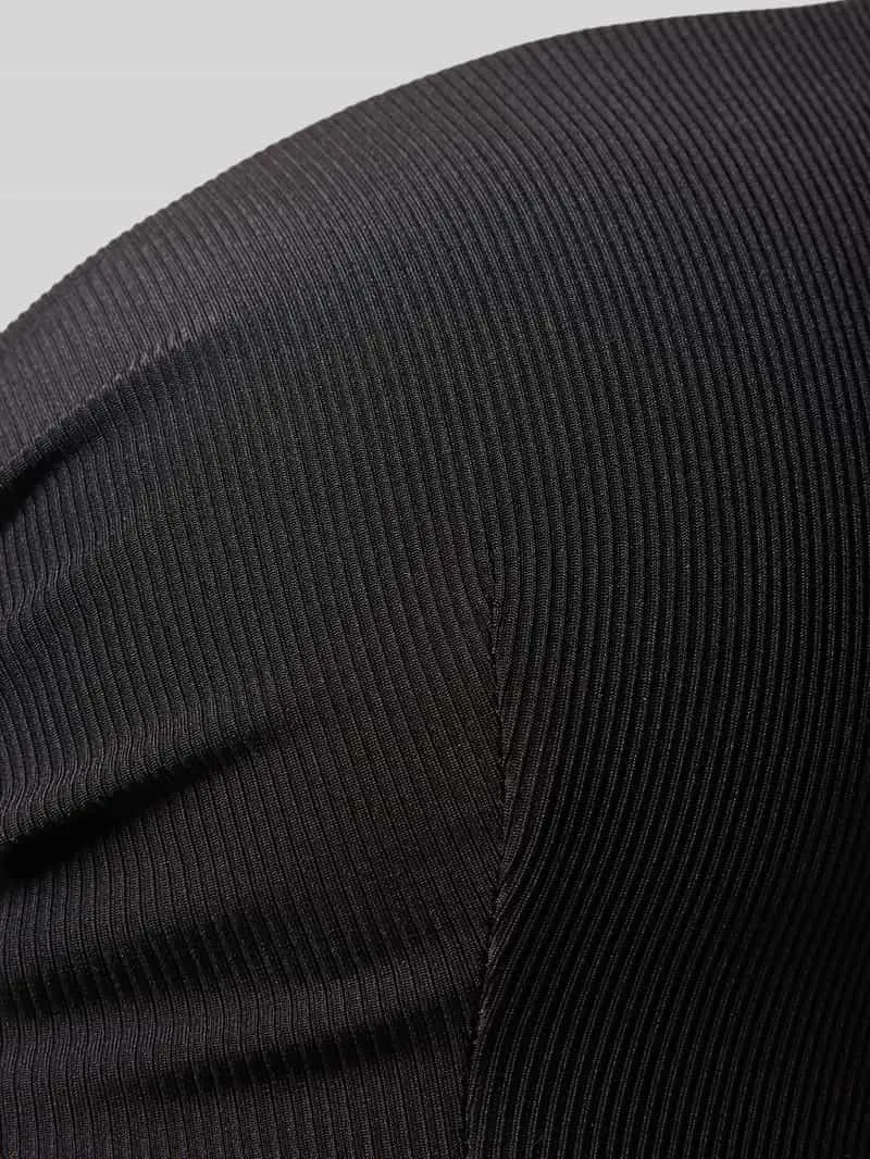 Joop! Bikinitop met structuurpatroon model 'Costillas' zwart, foto 2