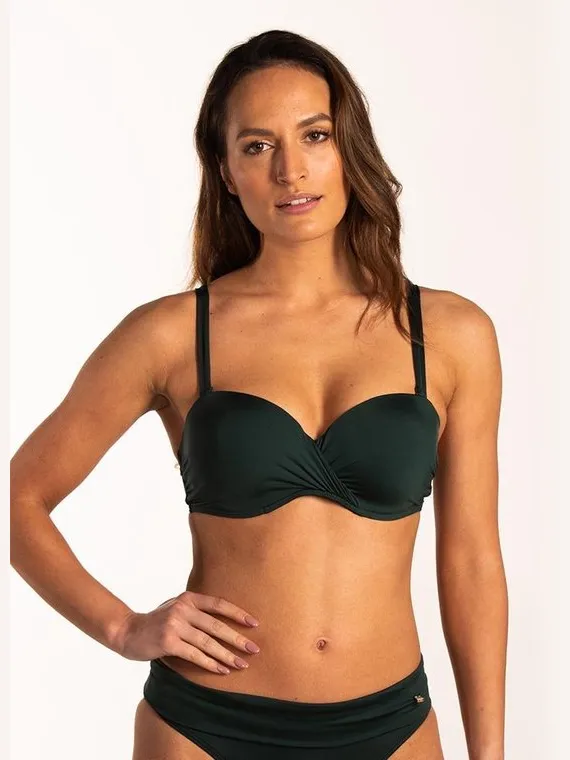 Beachlife Maat 36C Rich Green Voorgevormde bikinitop met beugel Dames Groen