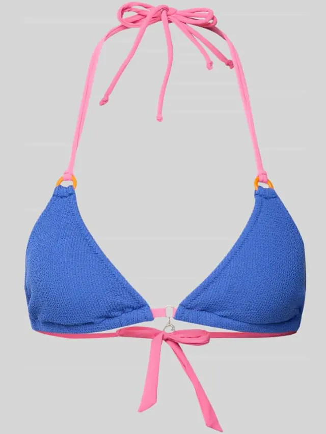 banana moon Bikinitop met halter, model 'BRARO' Koningsblauw