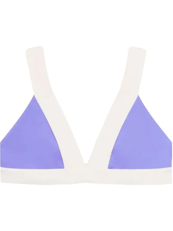 MYMARINI Women's Top - Bikinitop, wit/purper