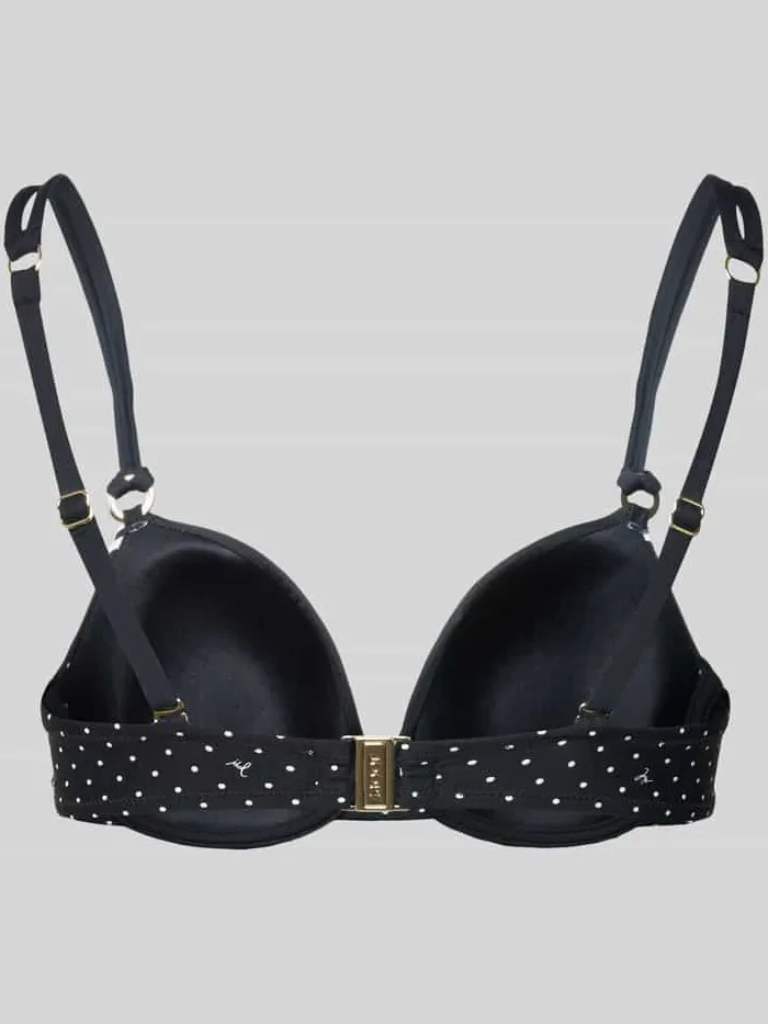 Joop! Bikinitop in allover-look model 'Brismar Beach' zwart, foto 2