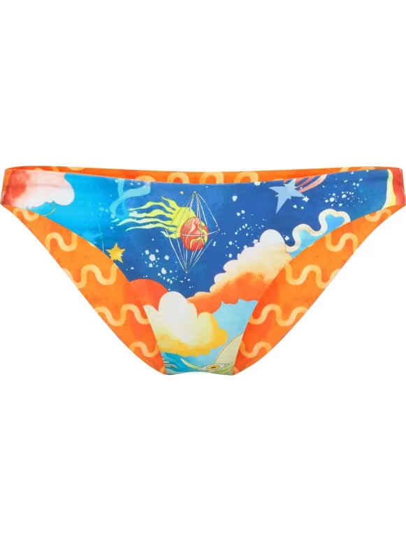 Seafolly Aquarius Reversible High Cut Pant zwembroek meerkleurig