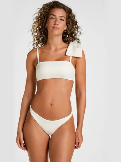 Hunkemöller Hoog Uitgesneden Bikinibroekje Como Wit