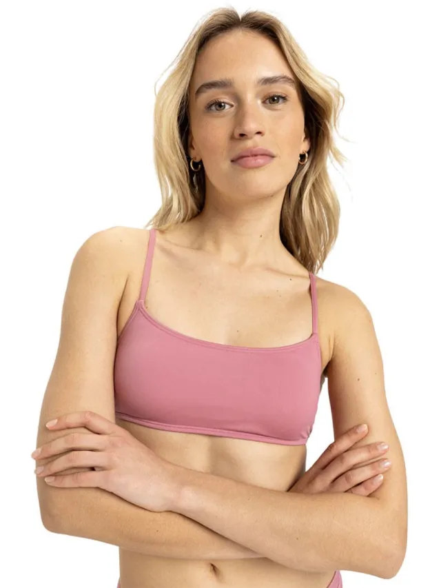 Roxy Beach Classicslette Bikinitop Roze XS Vrouw Heather Rose