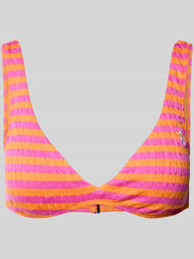 Polo Ralph Lauren Bikinitop met structuurpatroon Felroze