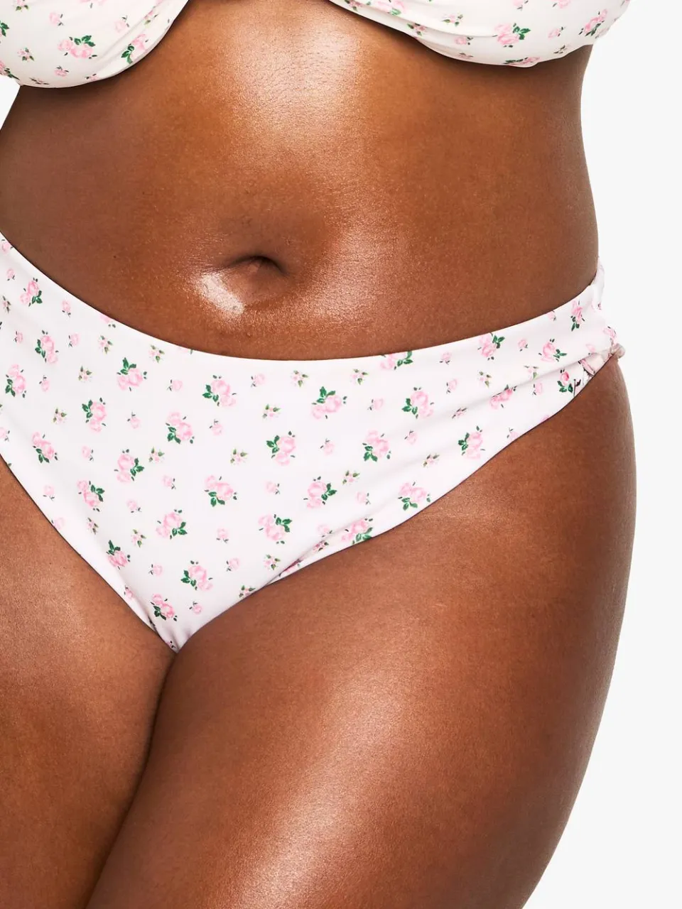 boohoo Dames Plus SWIMWEAR ESSENTIALS DITSY FLORAL HIGH WAIST BIKINI BOTTOMS roze, foto 4