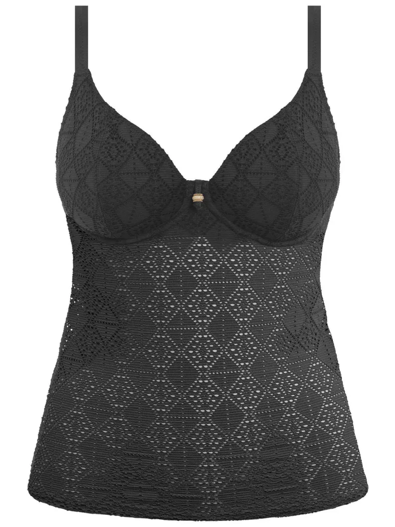 Freya Nomad crochet tankini bikinitop zwart, foto 3