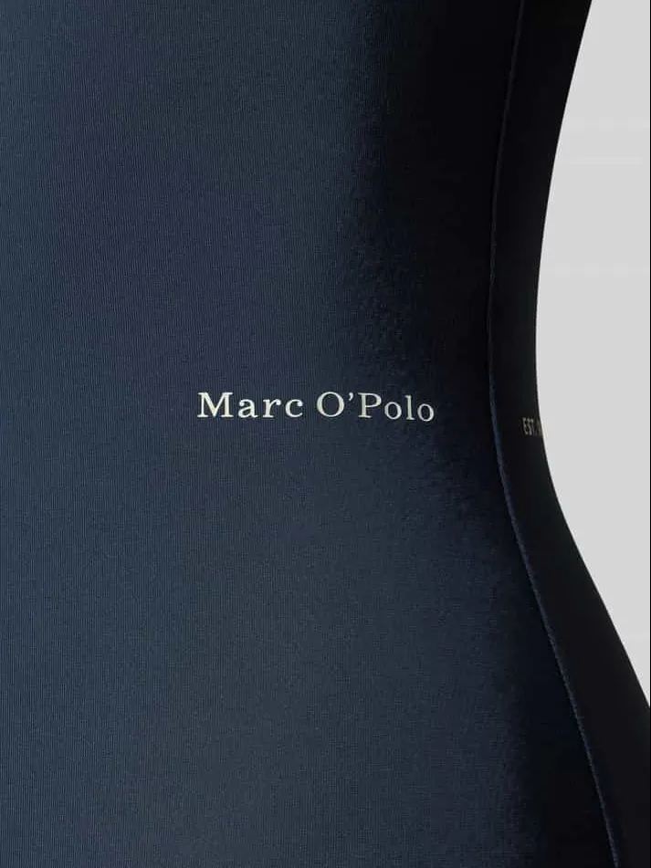Marc O'Polo Essentials badpak donkerblauw met contrasterende details, foto 4
