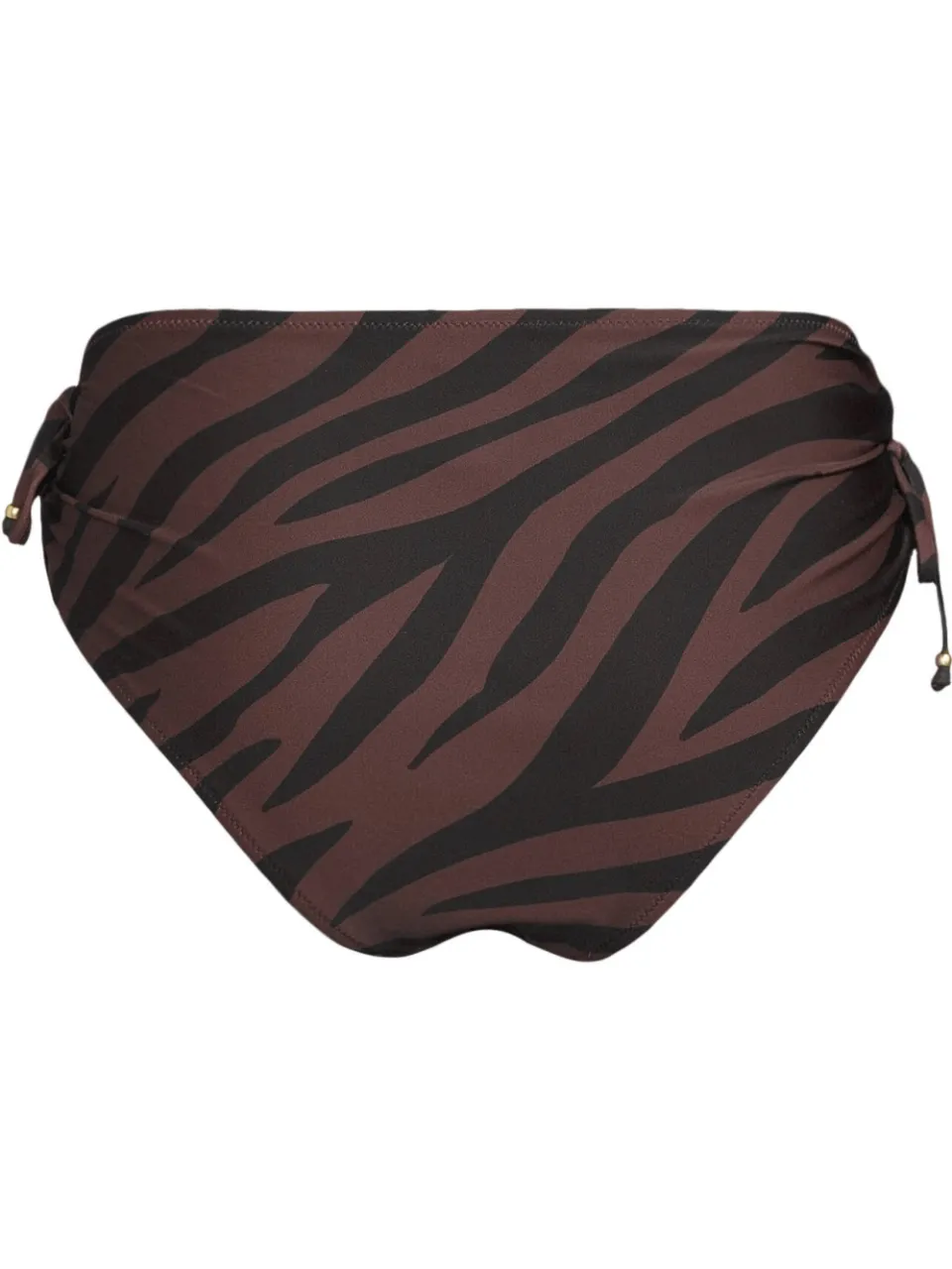 BEACHWAVE bikinibroekje met zebraprint - donkerbruin/zwart, foto 3