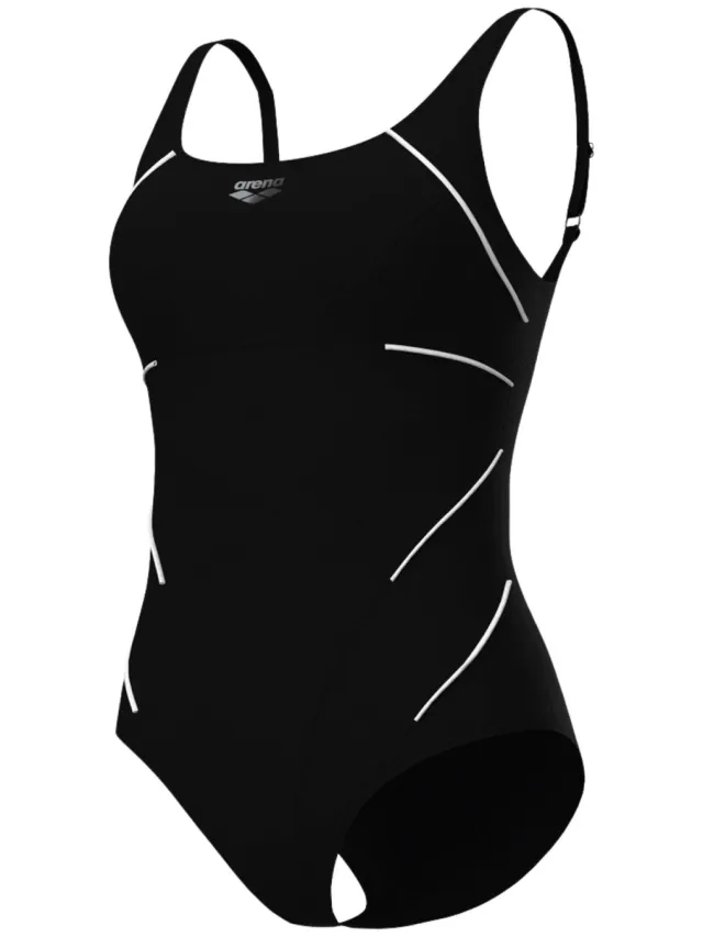Arena Jewel One Piece Low C Cup Badpak Dames zwart - wit