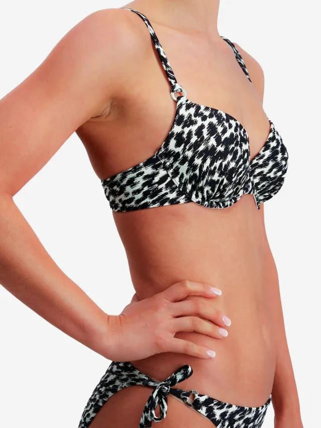 Joop! Bügel-Bikini-Top Animal zwart