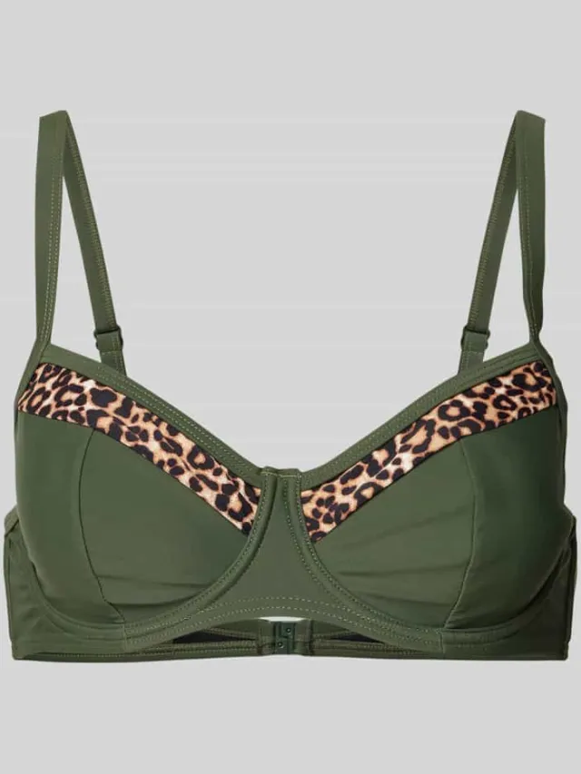 Lascana Bikinitop met beugel, model 'Adelin' Olijfgroen