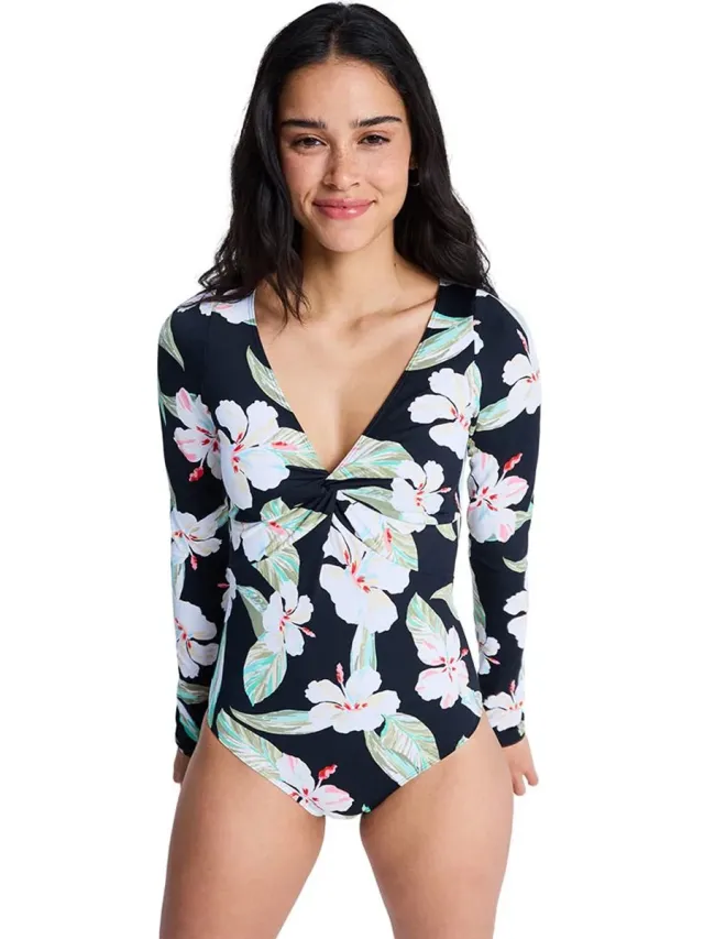 Roxy Beach Classic Zwemkleding Blauw M Vrouw Anthracite Spring Charming