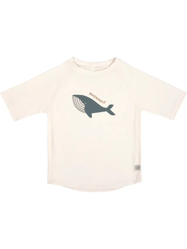 Lässig Zwemshirt Rashguard Korte Mouw Splash & Fun Whale milky, 03-06 mnd.