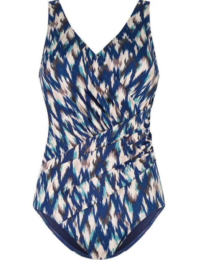 Ten Cate Soft Cup V-neck badpak blauw, foto 2