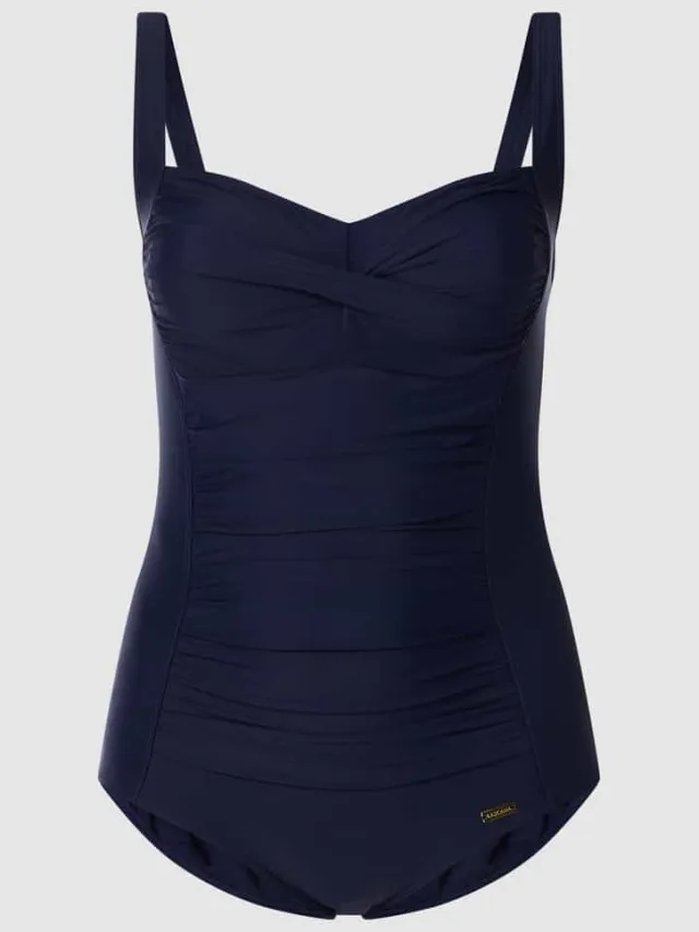 Lascana PLUS SIZE badpak met rimpelingen Marineblauw