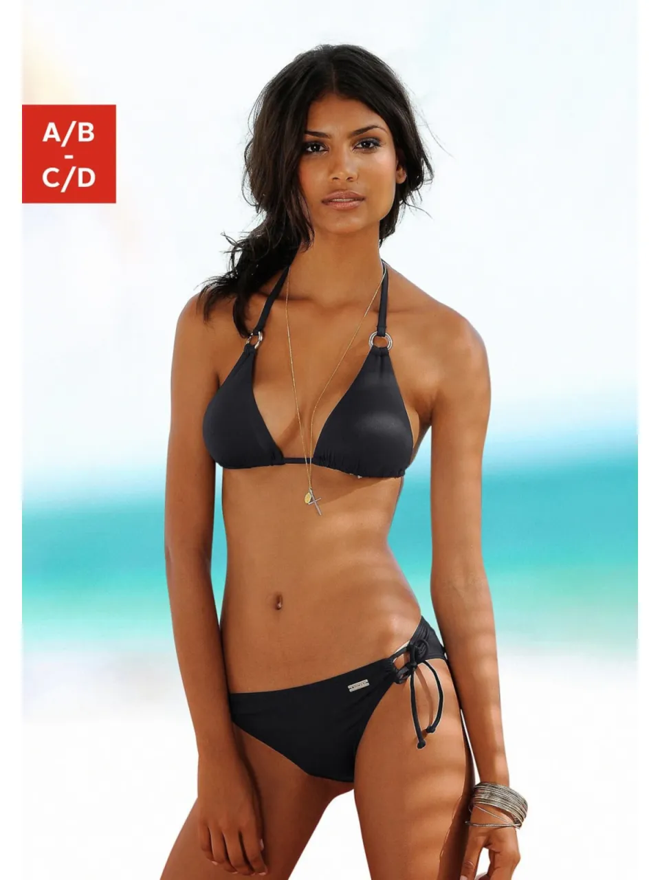 triangelbikinitop zwart, foto 3