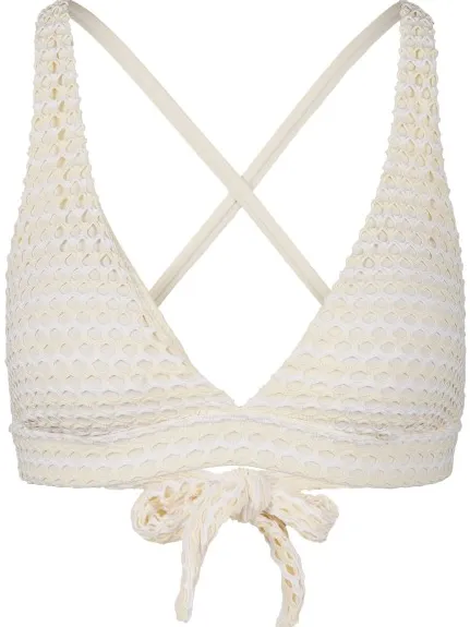 Seafolly Women's Multi Fit Longline Tri - Bikinitop, wit
