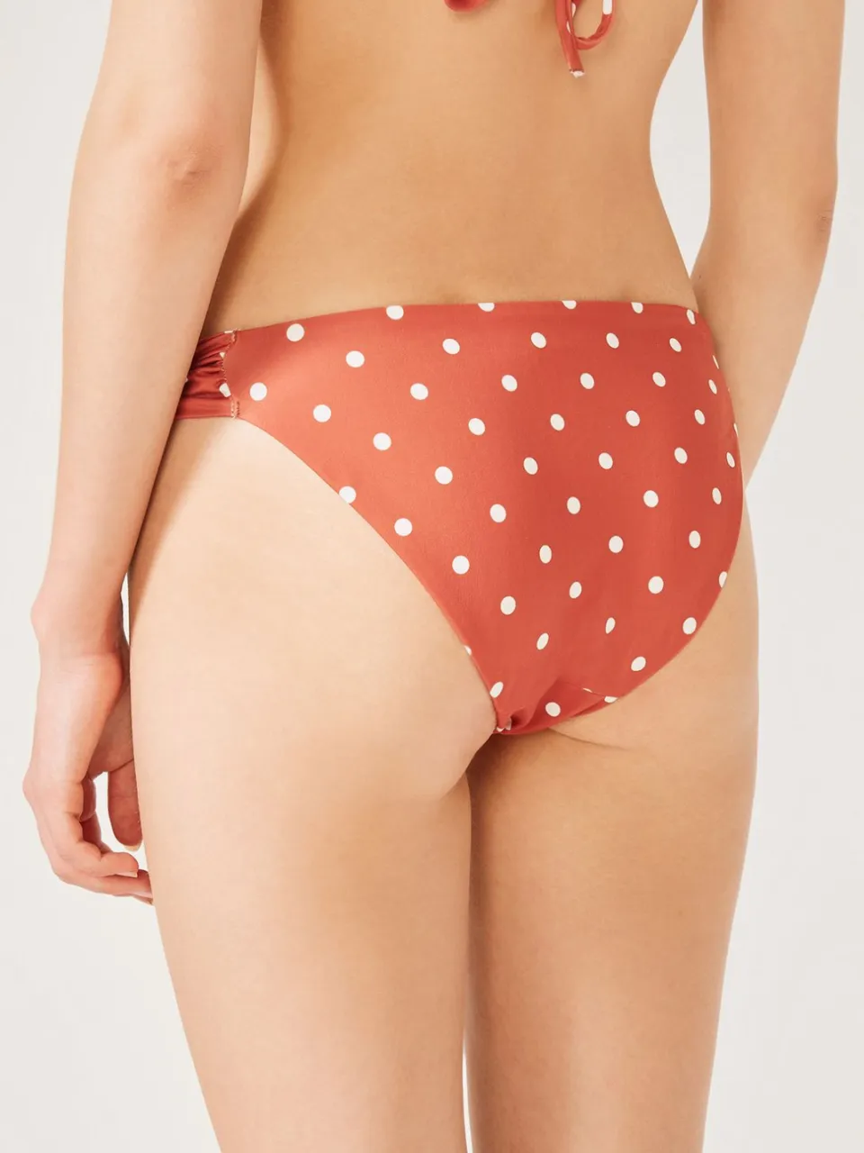 Penti Lage Taille Polkadot Bikini Onderdeel donkerrood, foto 2