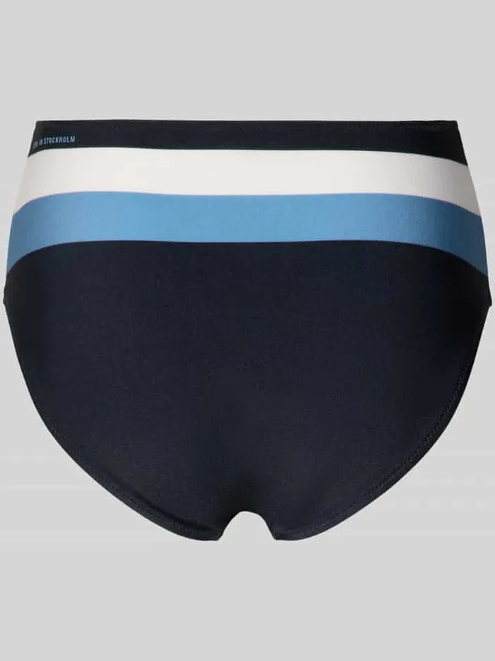 Marc O'Polo Bikinibroekje met all-overpatroon donkerblauw, foto 2