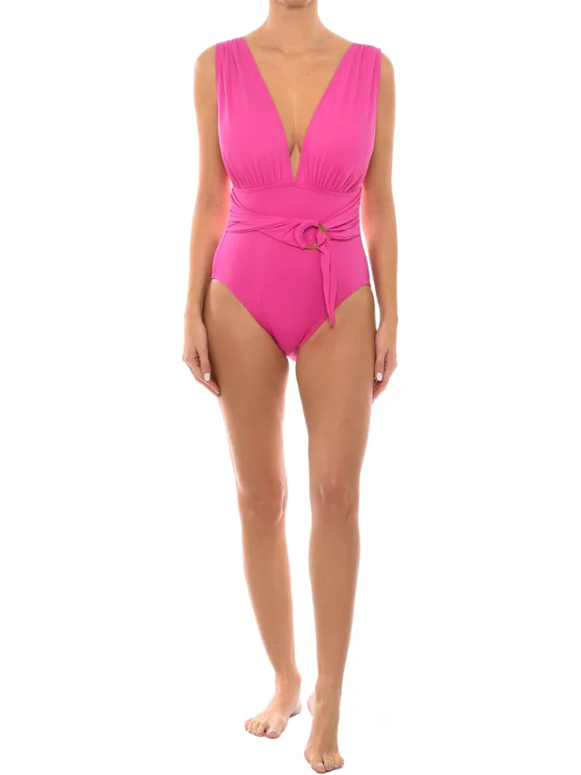 Michael Kors Zwempak met V-hals MM7M761 vrouw Roze
