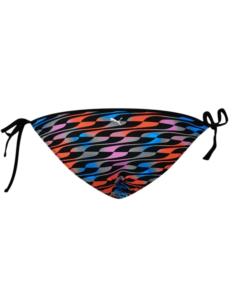 Puma Dames Golfpatroon Zijstrik Bikini Onderstuk (Zwart)