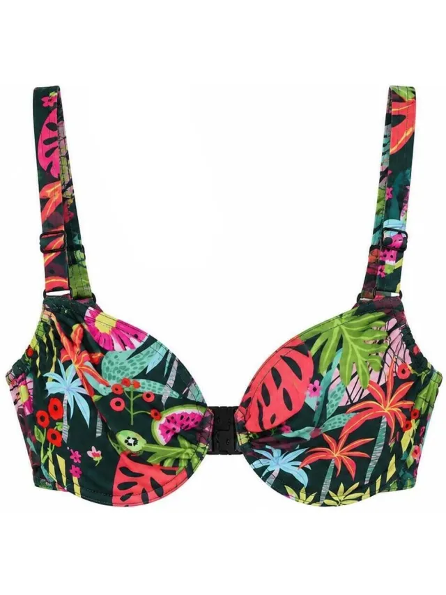 Grain De Sable Zigzag bikinitop groen