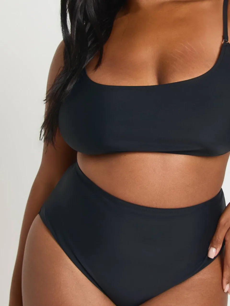 boohoo Dames Plus Essentials Hoge Taille Slip zwart, foto 3