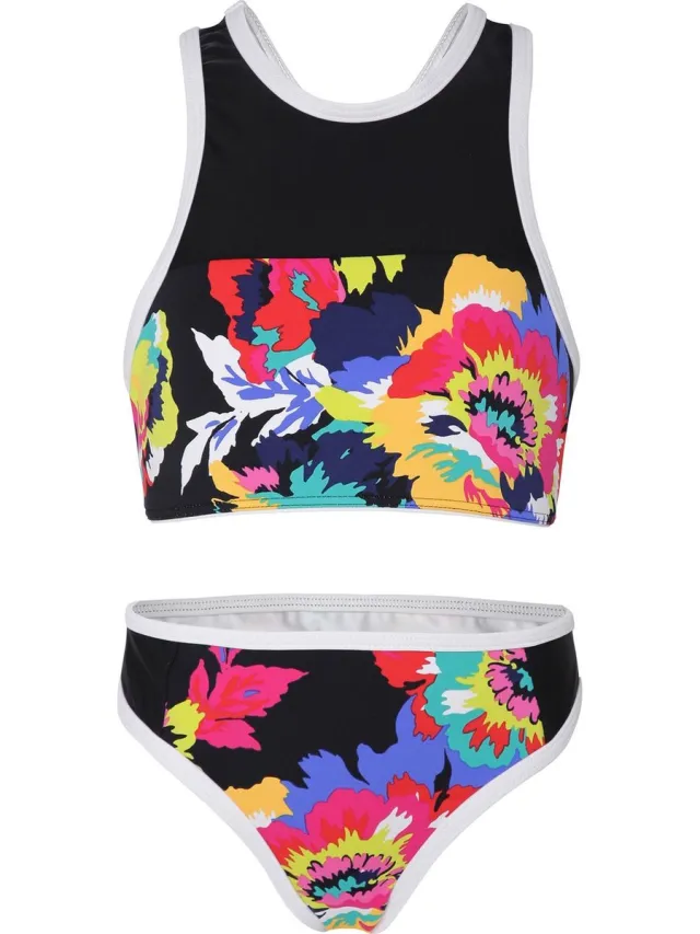 La V Bikini sport retro - Mutil color flowers 164-170 (Vlat klein) Multi color