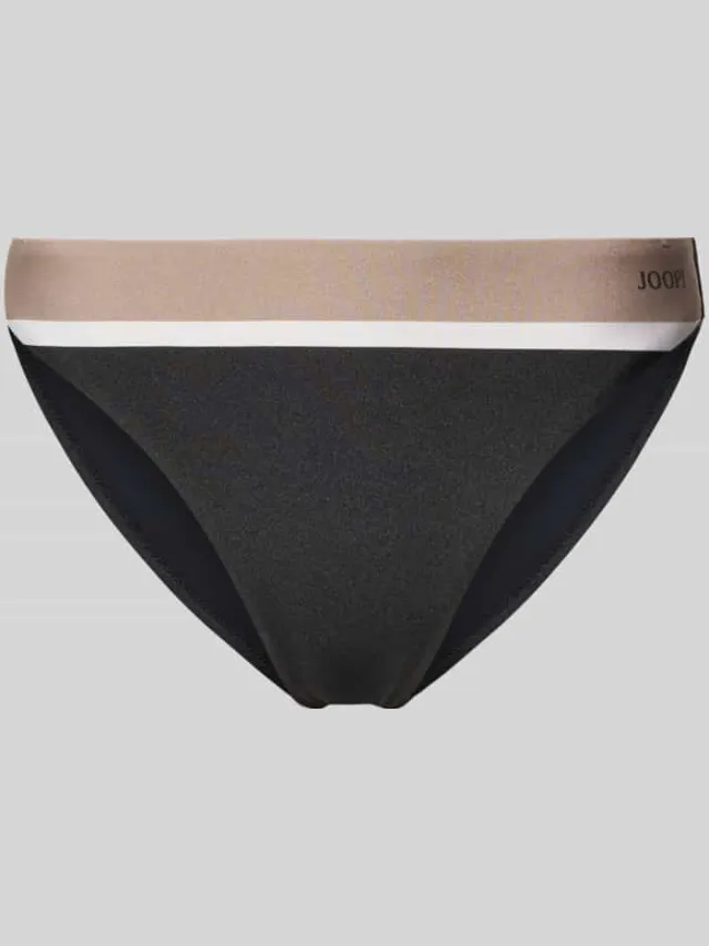 Joop! Bikinibroekje in colour-blocking-design Zwart