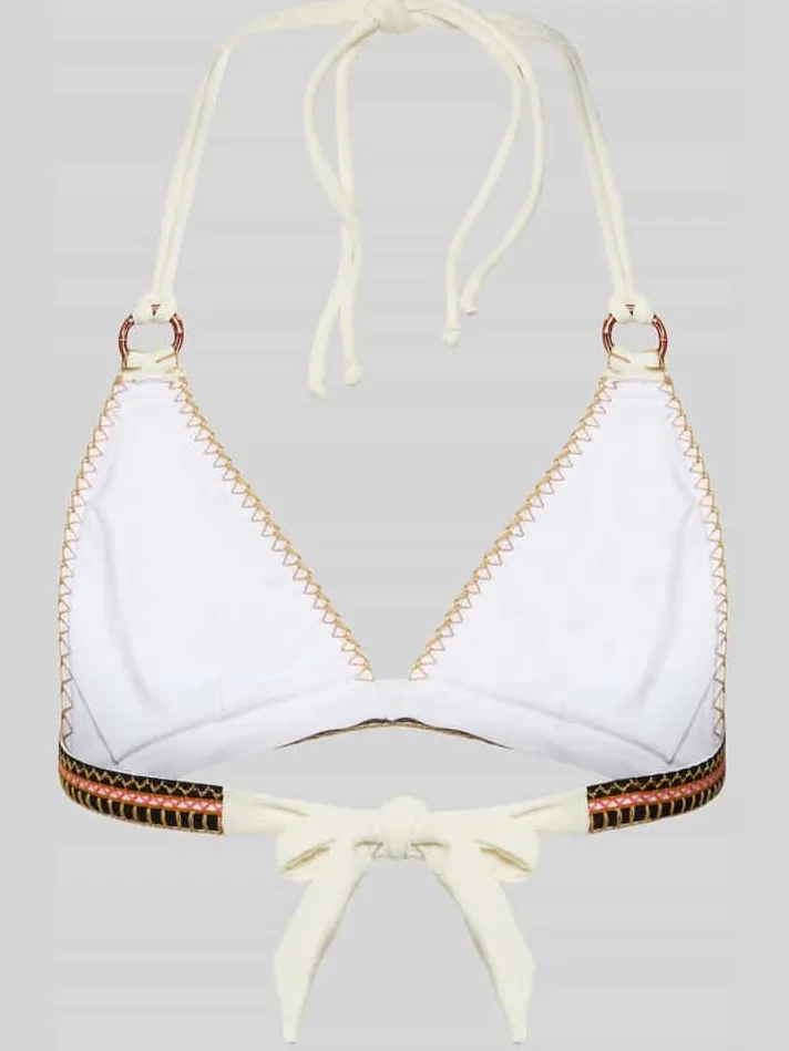 banana moon Bikinitop met vetersluiting, model 'WAKO SANTANY' offwhite, foto 2