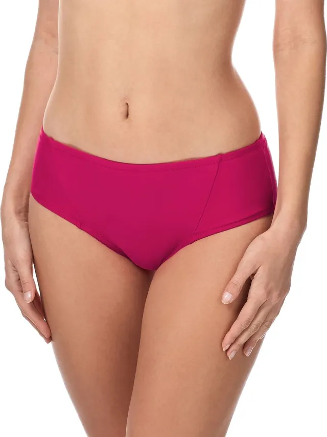 Merry Style Dames Zwembroek - Bikinibroekje - Elastische tailleband – Polyamide & Elastaan – Amarant (4140) – 42 - MS-ET-18