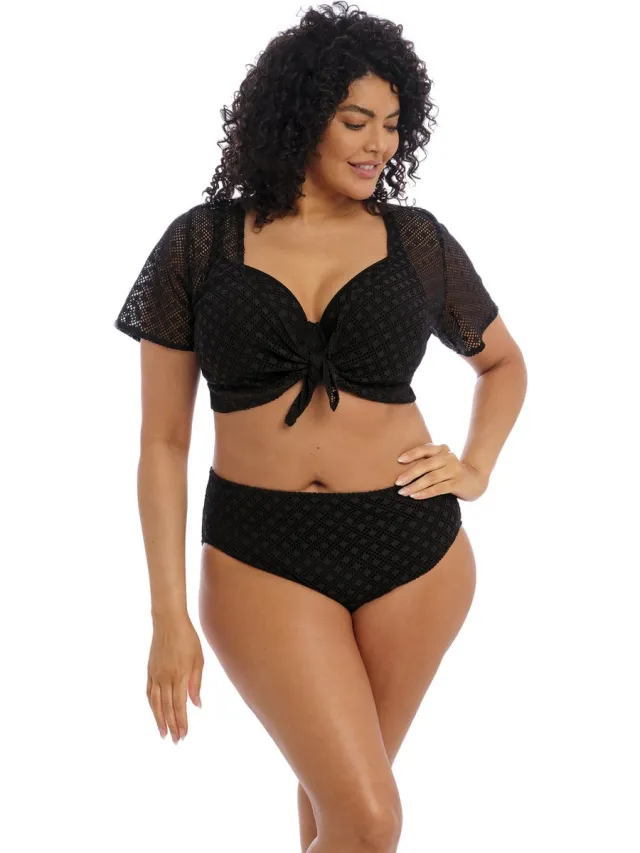Elomi Bazaruto Mid Rise Bikini Brief Dames Bikinibroekje zwart