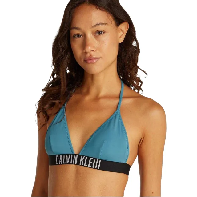 Calvin Klein Bikinitop met driehoekige cups voor dames (Storm Blauw)