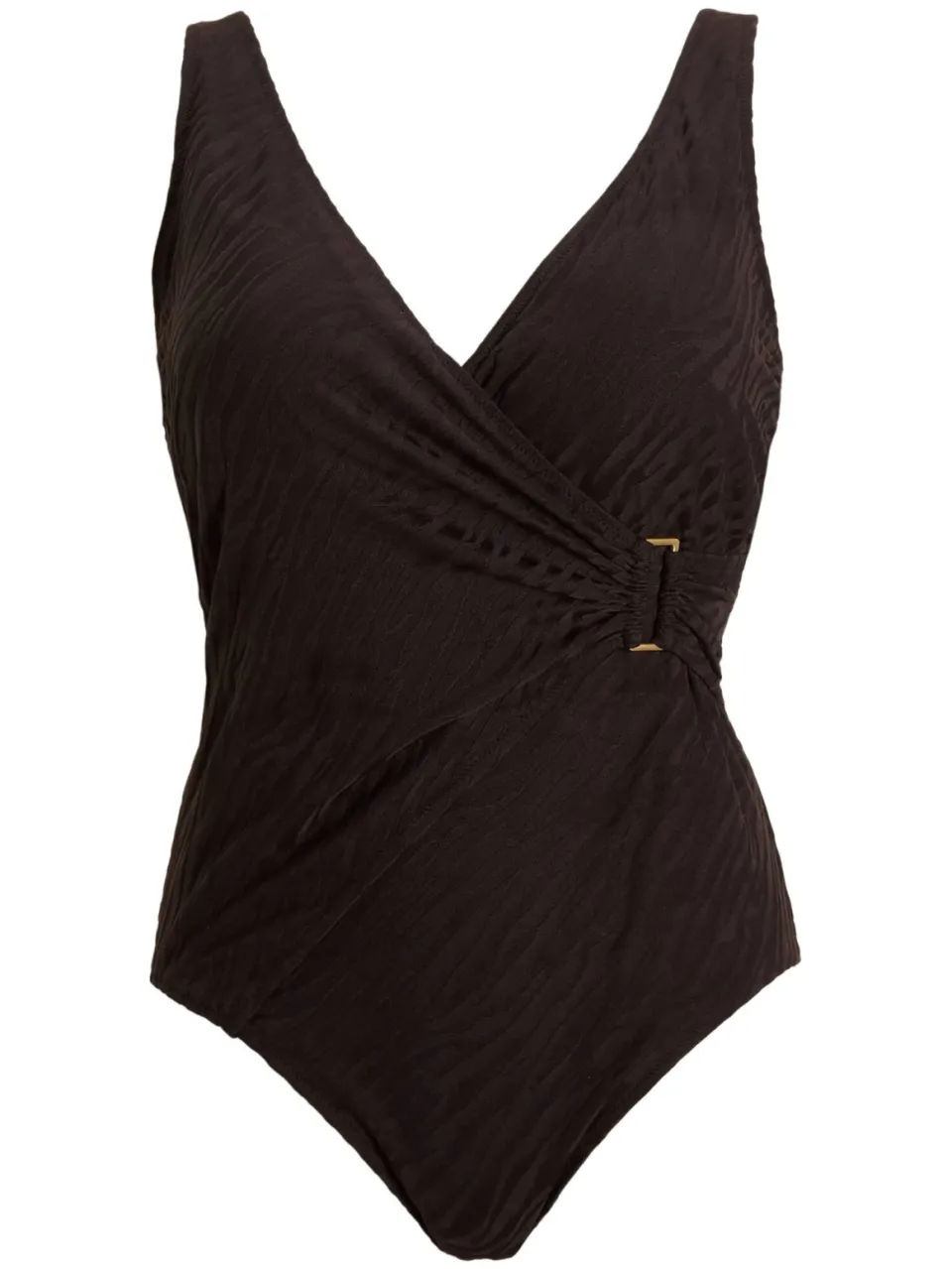 BEACHWAVE Curve corrigerend badpak met textuur zwart, foto 2