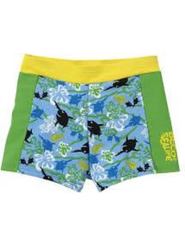 Beco zwembroek - boxer - Sealife - SPF 50+ - blauw/groen