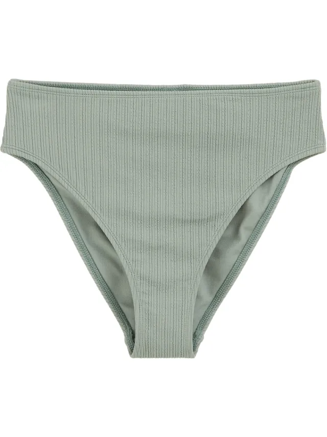WE Fashion Dames binikibroekje met structuur Light green