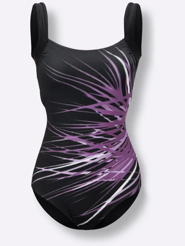 badpak zwart violet, foto 2