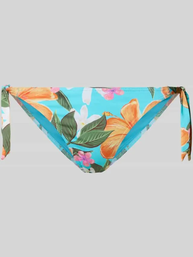 banana moon Bikinibroekje met zijdelingse vetersluiting model 'DASIA MOOREA' Aquablauw