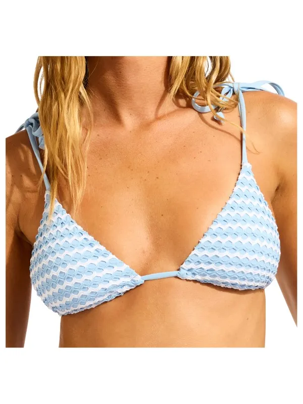 Seafolly Women's Mesh Effect Slide Tri - Bikinitop, oranje