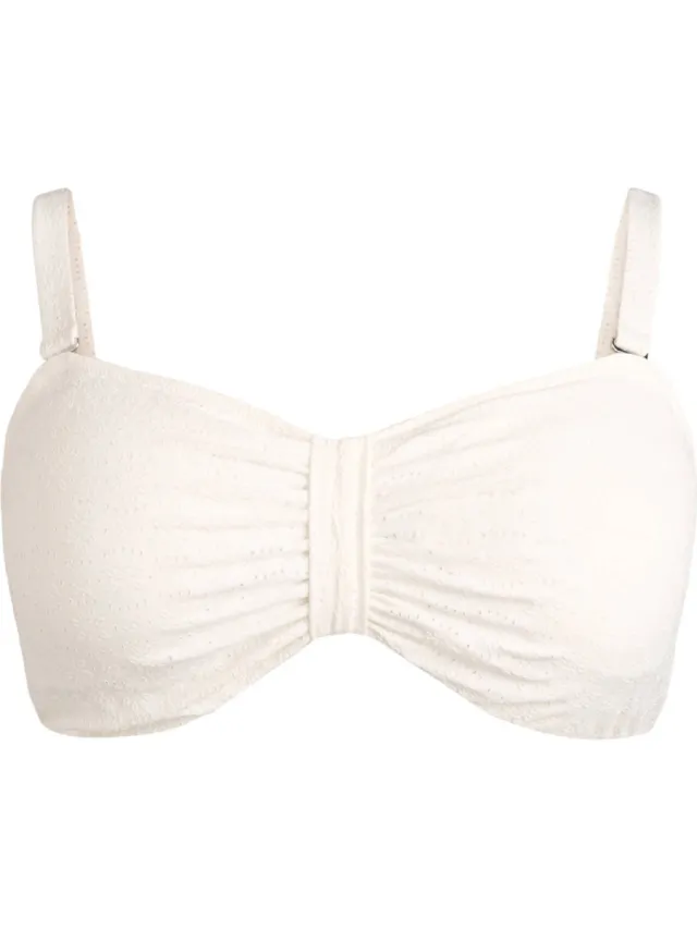 Zizzi Salina bandeau bikinitop wit, foto 2