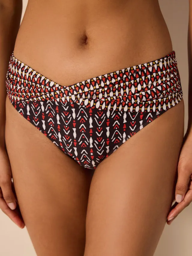 Penti Geometrische Wrap Bikini Onderkant Veelkleurig